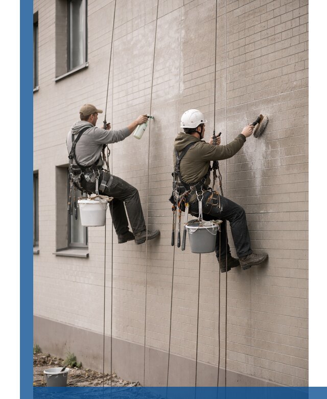 Удаление высолов с фасада зданий в Старой Руссе без повреждений и следов