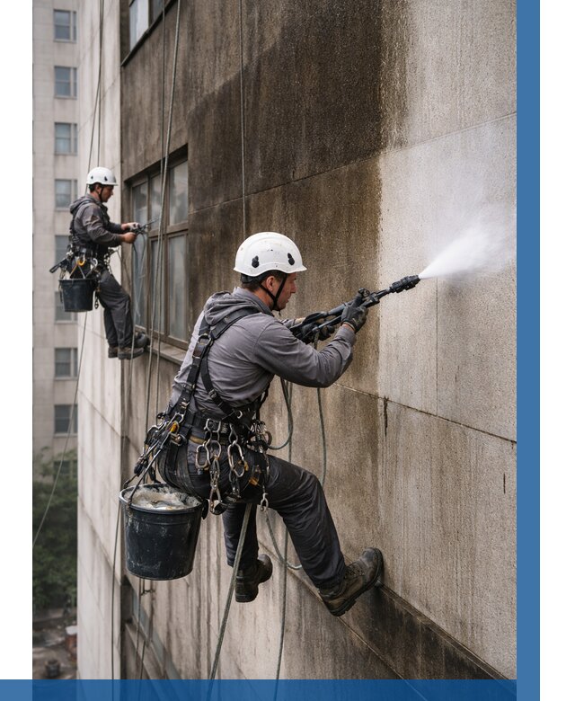 Очистка фасада от копоти в Старой Руссе от 255 р. | ВЫСОТНИК-Срс