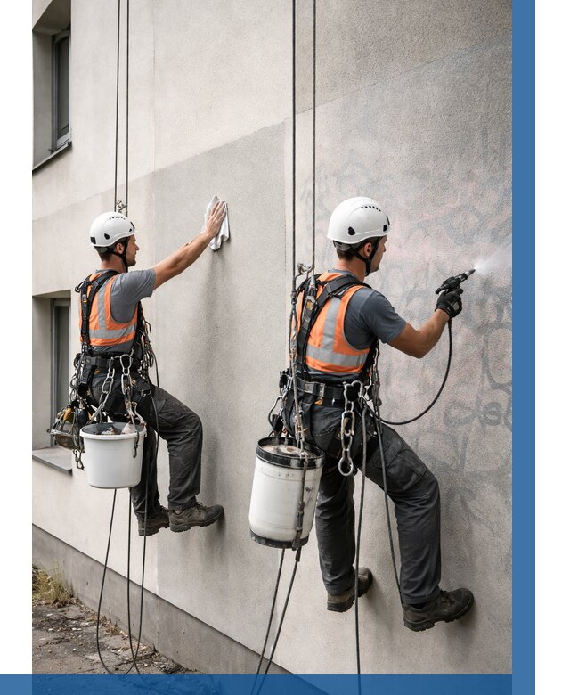 Антиграффити покрытие фасада в Старой Руссе от 611 р. | ВЫСОТНИК-Срс