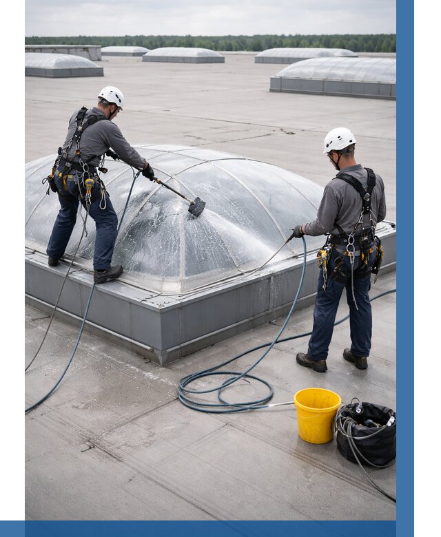 Мойка зенитных фонарей в Старой Руссе, заказать от 4586 р. | ВЫСОТНИК-Срс