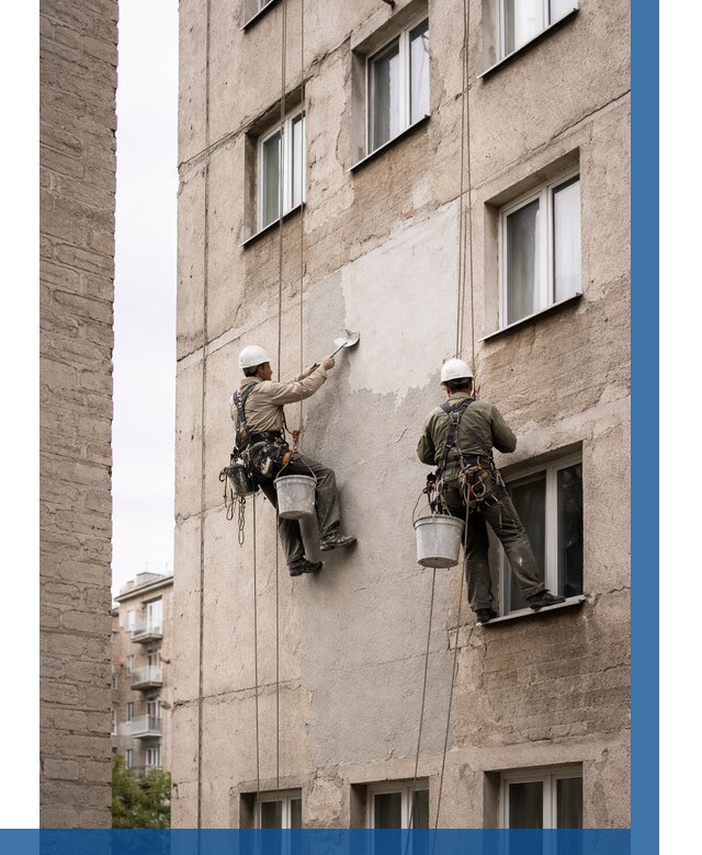 Косметический ремонт фасада в Старой Руссе от 1121 р. | ВЫСОТНИК-Срс