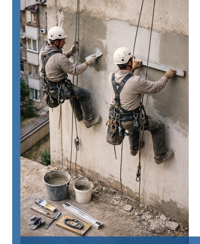 Комплексный ремонт штукатурного фасада с гарантией в Старой Руссе