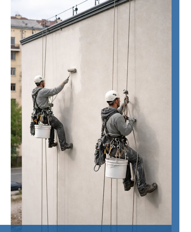 Покраска оштукатуренного фасада в Старой Руссе от 326 р. | ВЫСОТНИК-Срс