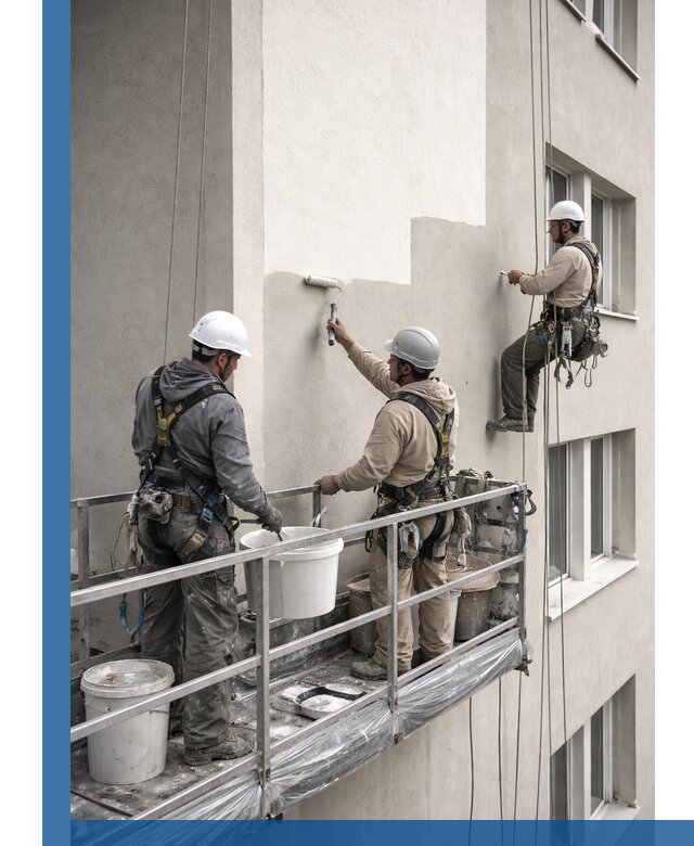 Покраска оштукатуренного фасада в Старой Руссе под ключ с гарантией