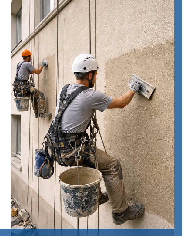 Декоративная штукатурка фасада в Старой Руссе от 1223 р. | ВЫСОТНИК-Срс