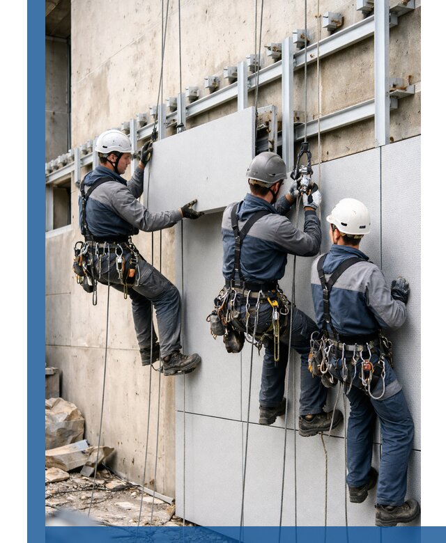 Монтаж вентилируемого фасада в Старой Руссе под ключ с гарантией качества