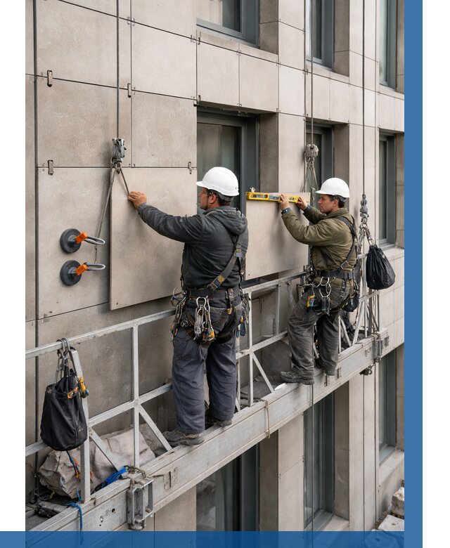 Монтаж керамогранита на фасад в Старой Руссе от 2548 р. | ВЫСОТНИК-Срс