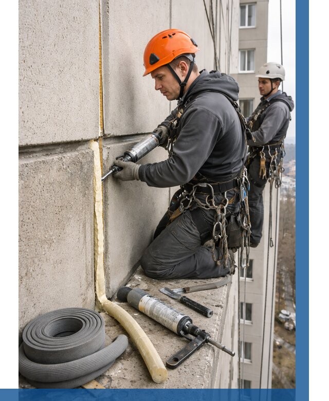 Теплый шов межпанельные швы в Старой Руссе от 713 р. | ВЫСОТНИК-Срс