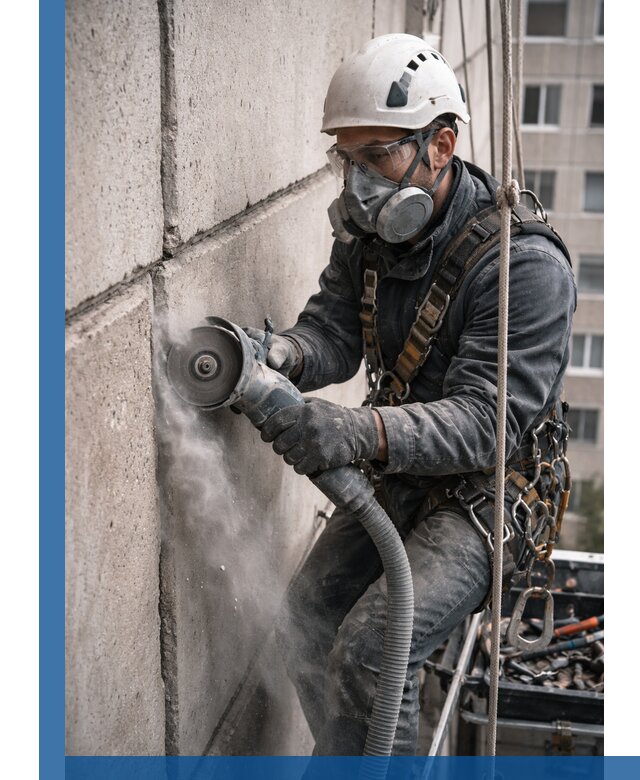 Штробление межпанельных швов в Старой Руссе качественно и быстро