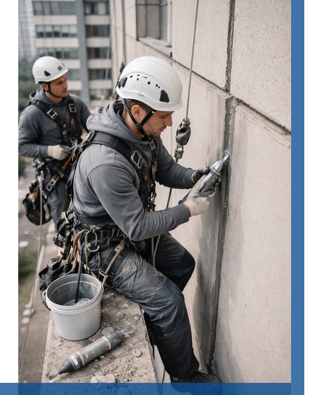 Ремонт деформационных швов здания в Старой Руссе от 1019 р. | ВЫСОТНИК-Срс