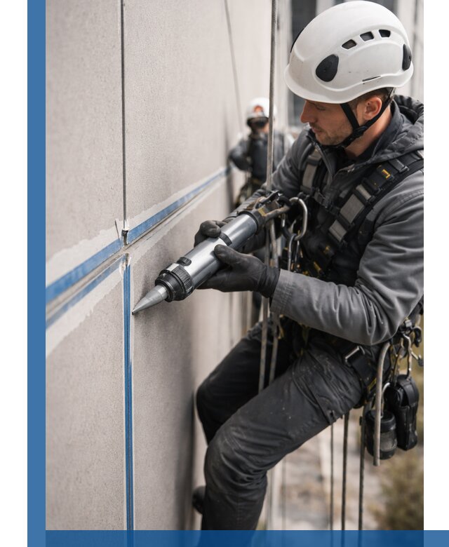 Герметизация стыков фасадных панелей в Старой Руссе качественно и быстро