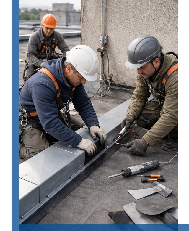 Ремонт кровельных примыканий в Старой Руссе профессионально