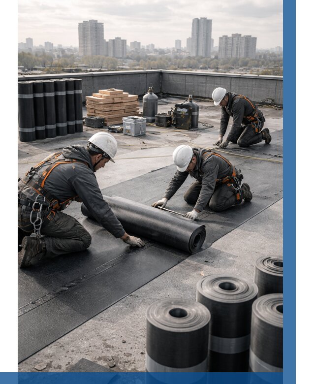 Монтаж мягкой кровли под ключ в Старой Руссе от 459 р. | ВЫСОТНИК-Срс