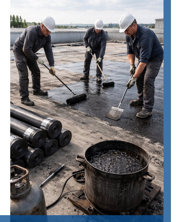 Гидроизоляция кровли мастикой в Старой Руссе от 611 р. | ВЫСОТНИК-Срс