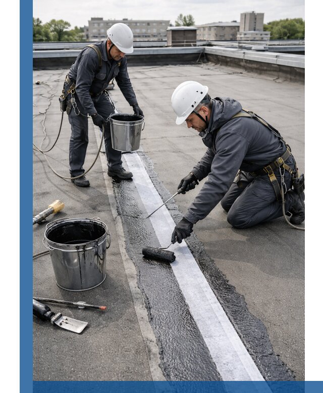 Гидроизоляция кровли мастикой в Старой Руссе надежная защита