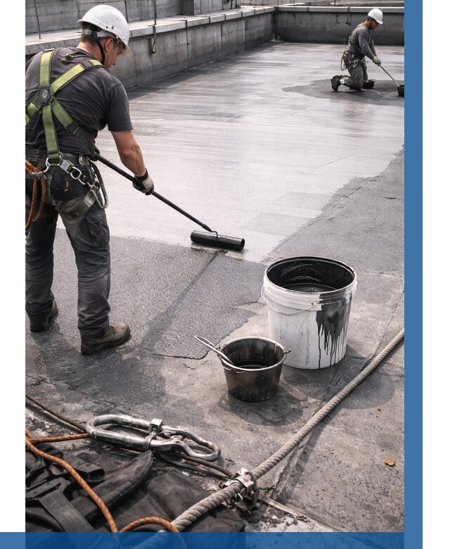 Гидроизоляция кровли жидкой резиной в Старой Руссе от 510 р. | ВЫСОТНИК-Срс