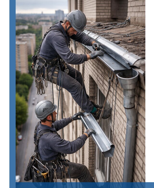 Ремонт водосточных желобов в Старой Руссе, быстро и качественно