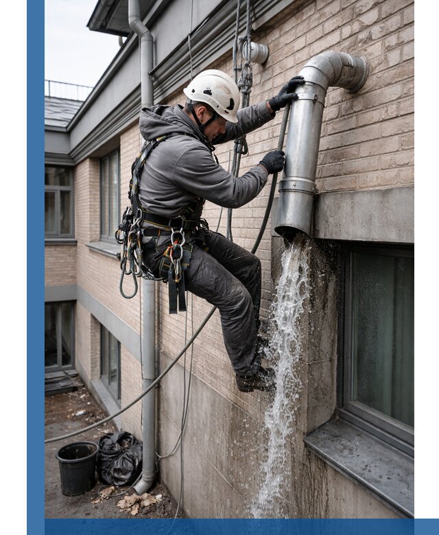 Профессиональная прочистка водосточных труб в Старой Руссе с гарантией