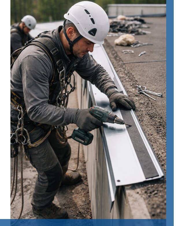 Монтаж капельника на кровле в Старой Руссе от 306 р. | ВЫСОТНИК-Срс