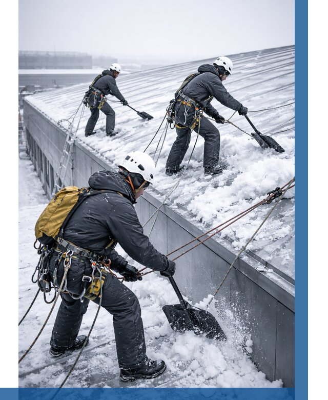 Очистка навесов от снега в Старой Руссе от 4586 р. | ВЫСОТНИК-Срс