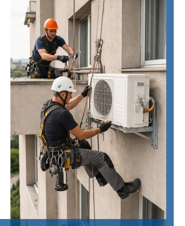 Монтаж внешнего блока кондиционера в Старой Руссе от 6624 р. | ВЫСОТНИК-Срс