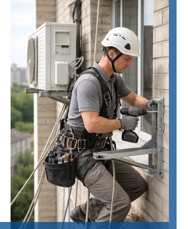 Установка кронштейнов кондиционера в Старой Руссе от 3567 р. | ВЫСОТНИК-Срс