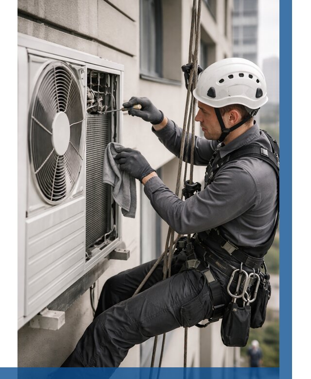 Обслуживание внешнего блока кондиционера в Старой Руссе от 2751 р.ВЫСОТНИК-Срс