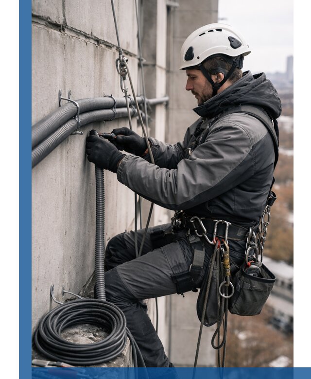 Профессиональный монтаж гофры для кабеля в Старой Руссе с гарантией