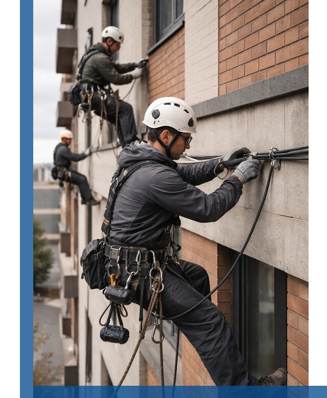 Крепление кабеля на фасаде монтаж и крепеж в Старой Руссе