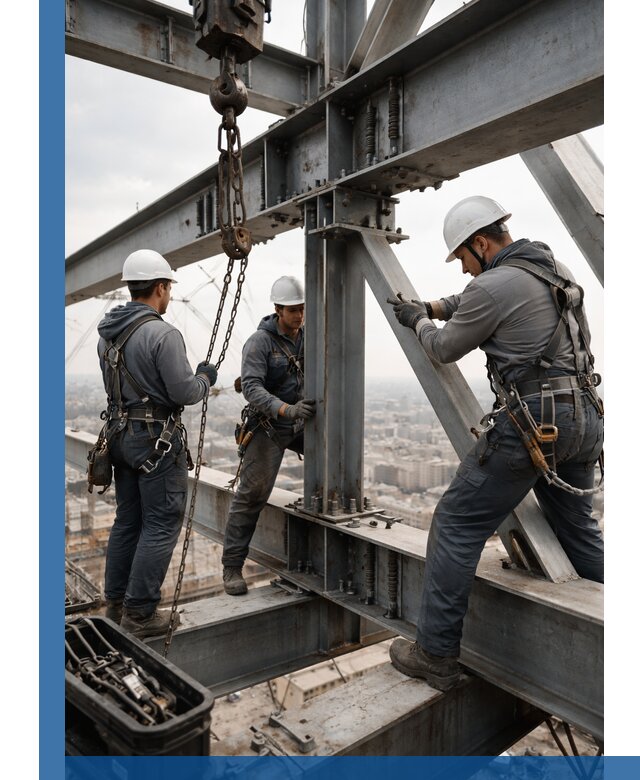 Профессиональный монтаж металлоконструкций на высоте в Старой Руссе