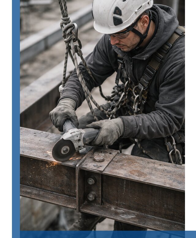 Резка металла на высоте в Старой Руссе для зданий и конструкций