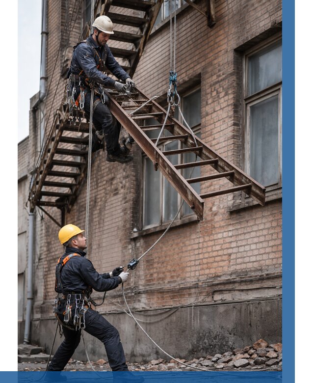 Демонтаж пожарной лестницы в Старой Руссе от 12228 р. | ВЫСОТНИК-Срс