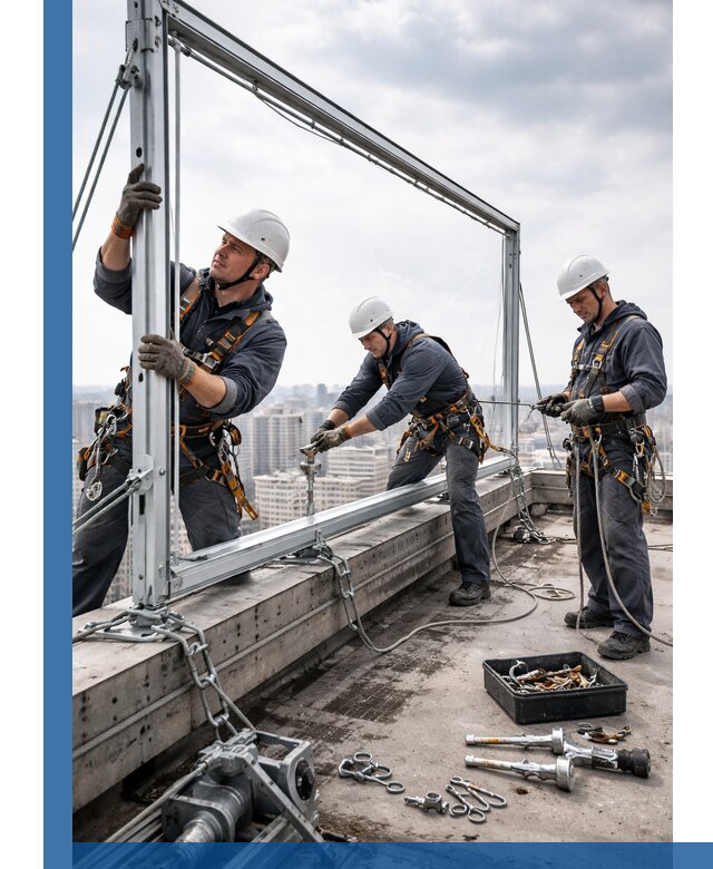 Монтаж крышных рекламных конструкций под ключ в Старой Руссе