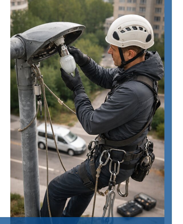 Замена ламп на высоте в Старой Руссе от 2548 р. | ВЫСОТНИК-Срс