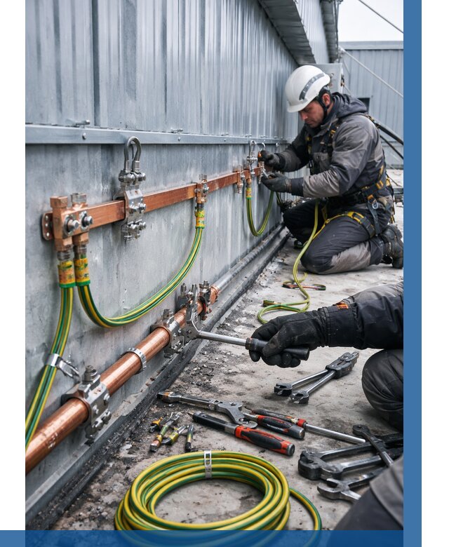 Монтаж заземления здания в Старой Руссе от 25475 р. | ВЫСОТНИК-Срс