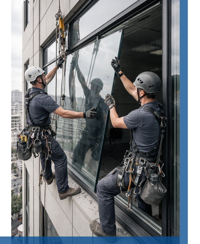 Замена стеклопакетов на высоте в Старой Руссе от 5605 р. | ВЫСОТНИК-Срс