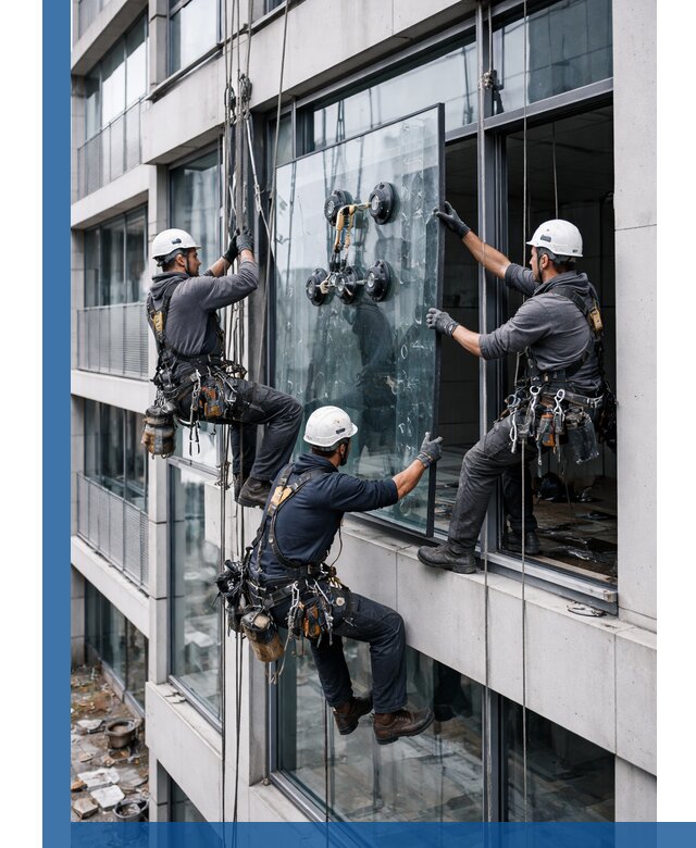 Фасадное остекление и монтаж витражей зданий в Старой Руссе под ключ