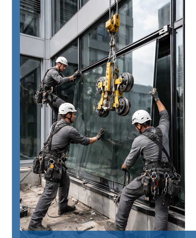 Структурное остекление фасадов в Старой Руссе монтаж и обслуживание