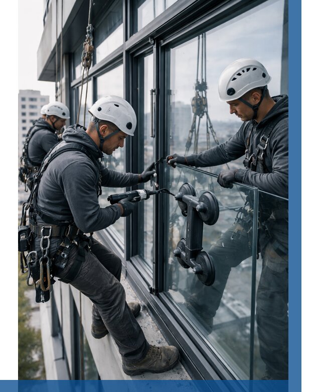 Витражное остекление зданий в Старой Руссе от 3567 р. | ВЫСОТНИК-Срс