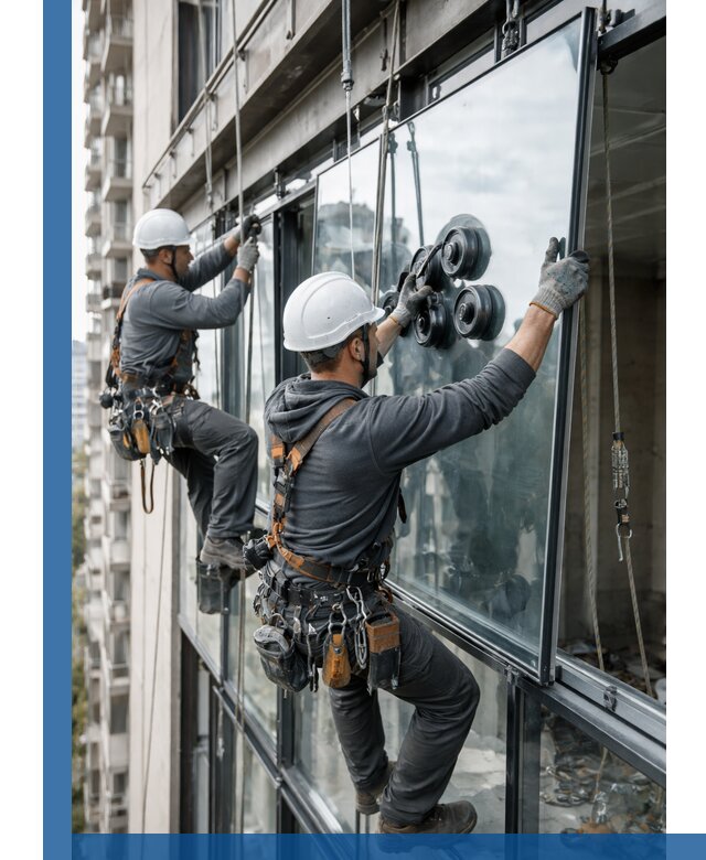 Витражное остекление фасадов и лоджий в Старой Руссе под ключ