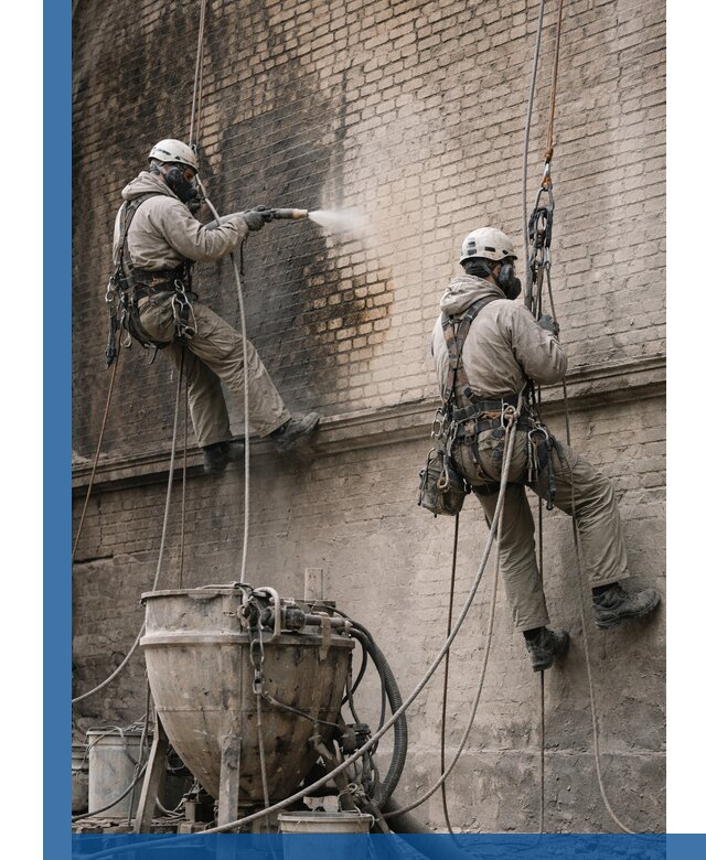 Пескоструйная очистка фасадов в Старой Руссе профессионально