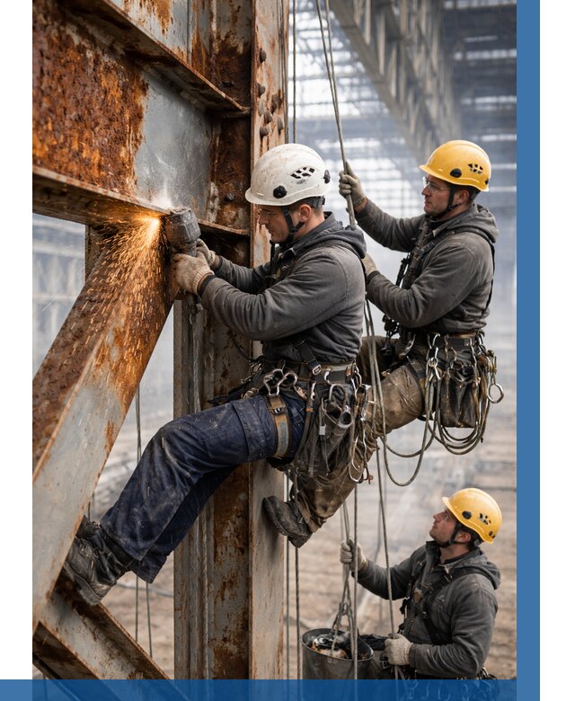 Зачистка металла от ржавчины в Старой Руссе от 357 р. | ВЫСОТНИК-Срс