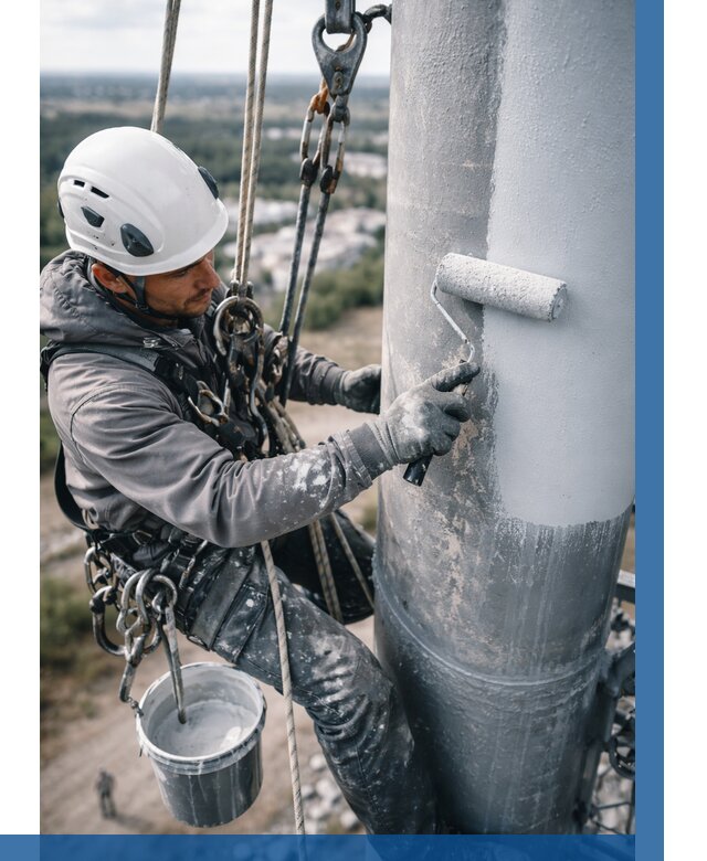 Покраска мачт связи под ключ в Старой Руссе от 866 р. | ВЫСОТНИК-Срс