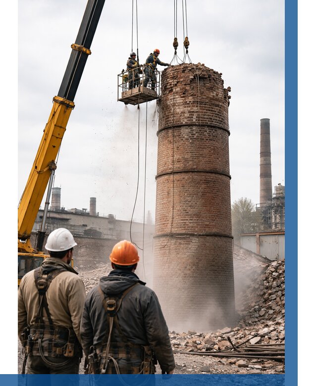 Демонтаж дымовой трубы в Старой Руссе от 91710 р. | ВЫСОТНИК-Срс, смета