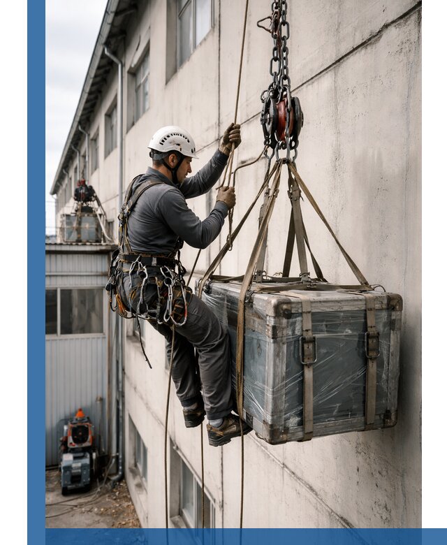 Подъем грузов на высоту в Старой Руссе для промышленных объектов