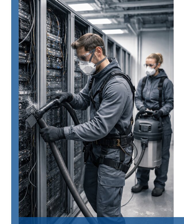 Обеспыливание серверной комнаты в Старой Руссе, профессиональная очистка