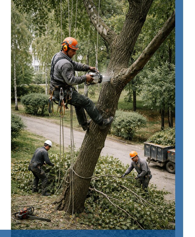Кронирование деревьев в Старой Руссе от 6624 р. | ВЫСОТНИК-Срс