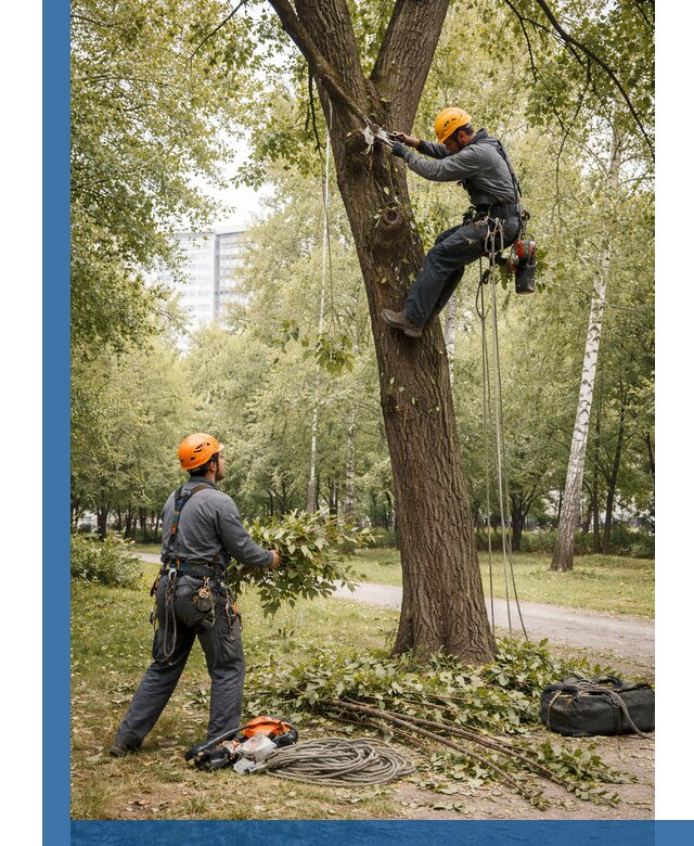 Санитарная обрезка деревьев в Старой Руссе, профессионально и безопасно