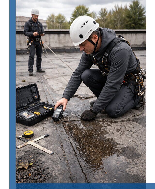 Обследование кровли на протечки и выявление дефектов в Старой Руссе