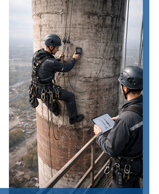Обследование дымовой трубы в Старой Руссе от 8152 р. | ВЫСОТНИК-Срс